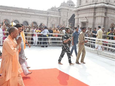 Yogi Adityanath Becomes First Up Cm To Visit Kashi Vishwanath Temple 100 Times Public Tv English