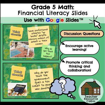 Grade Ontario Math Financial Literacy Unit For Google Slides Tpt