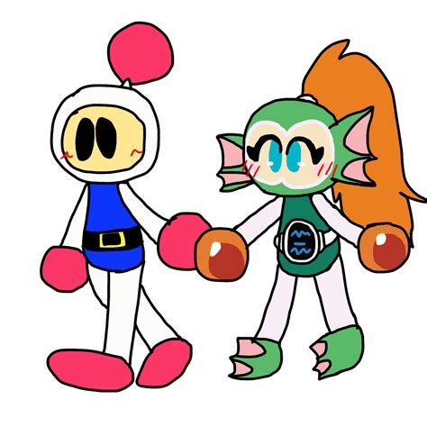 White Bomber X Bomber Mermaid Bomberman By 2cherrysakura2 On Deviantart