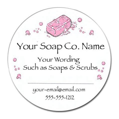 Personalized Soap Stickers