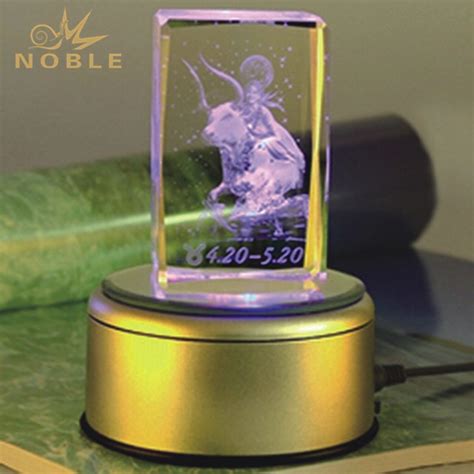 Buy 3d Laser Engraving K9 Crystal Cube With Led Base On Yiwu Noble