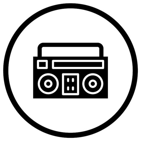 Premium Vector Boombox Vector Icon Design Illustration