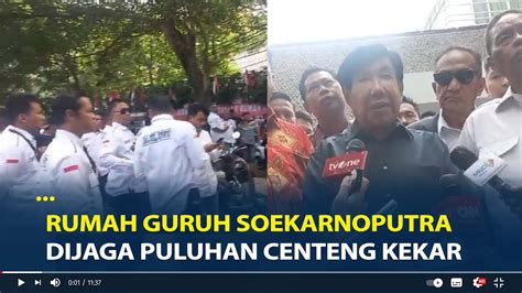 Rumah Guruh Soekarnoputra Dijaga Puluhan Centeng Kekar Guruh Sebut Ada