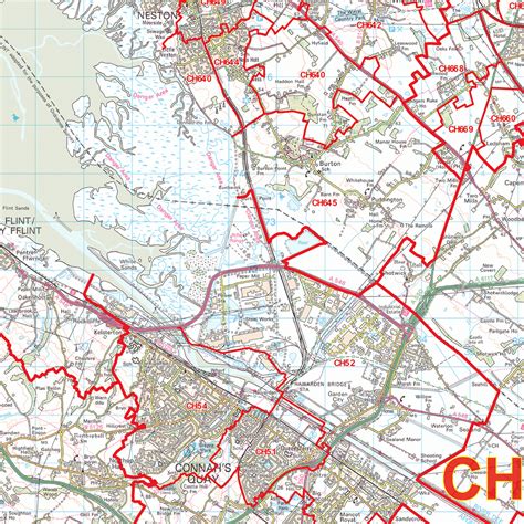 The Chester Postcode Map for the entire CH Postcode Area – Map Logic