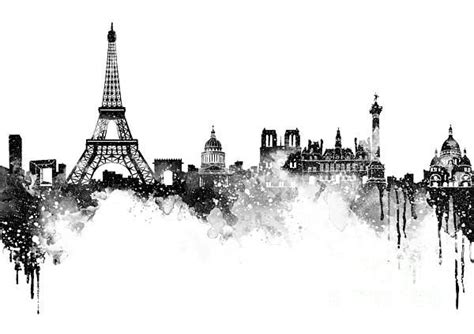 Paris Skyline Drawing at PaintingValley.com | Explore collection of ...