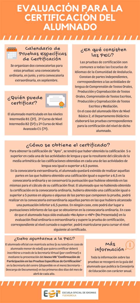 Infograf A Evaluaci N Promoci N Y Evaluaci N Certificaci N Eoi Fuengirola