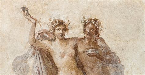 Fresco Of Dionysos And Ariadne Getty Villa Illustration World