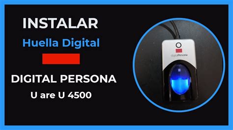 Instalar Lector De Huella Digital Persona Uare 4500 Fingerprint