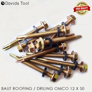 Jual Baut Roofing Sekrup Baja Ringan Skrup Scrup Drilling Cm Omco