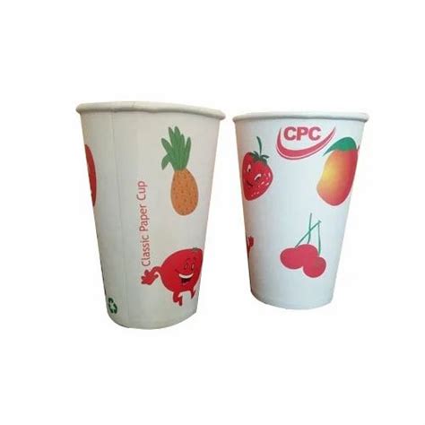 Transparent Printed 250 ML Disposable Paper Glass At Rs 90 Piece In Delhi