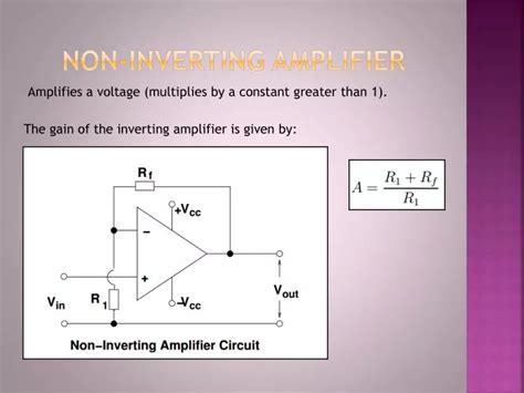 PPT - Non-Inverting amplifier PowerPoint Presentation, free download ...