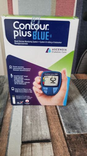 Contour Plus Blue Blood Glucose Meter Sugar Diabetes Test Strips