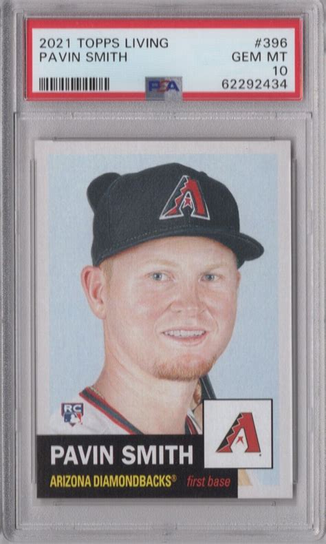 Pavin Smith Topps Living Psa Gem Mint Graded Card Rookie Rc