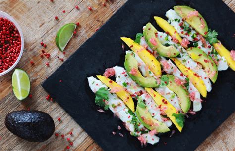 Ceviche De Poisson L Avocat Mangue Et Pamplemousse Max L Affam