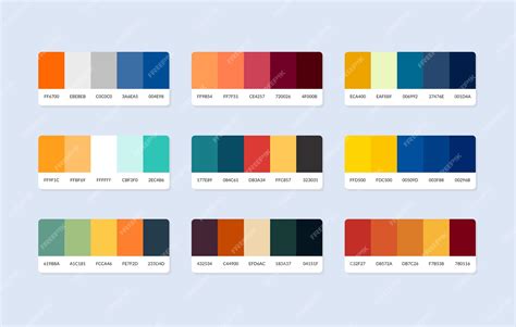 Premium Vector Pantone Colour Palette Catalog Samples In Rgb Hex