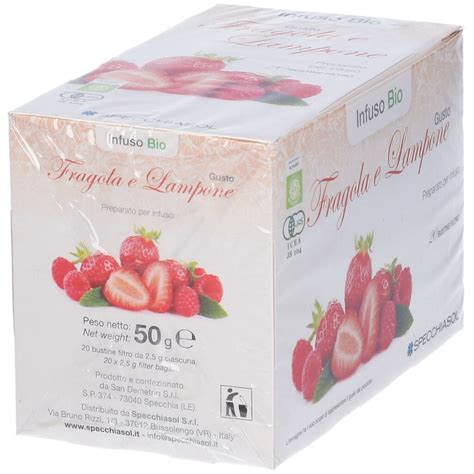 Specchiasol Infuso Bio Gusto Fragola E Lampone 20 Pz Redcare