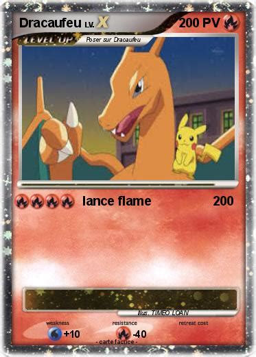 Pokémon Dracaufeu 2677 2677 lance flame Ma carte Pokémon