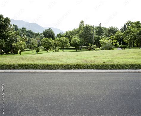 road garden background Stock Photo | Adobe Stock