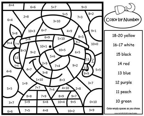 Multiplication Color By Number Free Printables