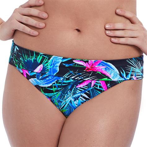 Culotte De Bikini Taille Ajustable Freya Maillots Jungle Flower Black