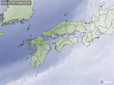 過去の気象衛星西日本2024年04月27日 日本気象協会 Tenkijp