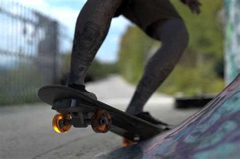 Polestar Inspired Skateboard With Carbon Fiber Body Translucent