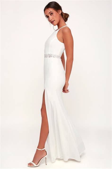 Sexy White Gown White Maxi Dress White Mermaid Maxi Dress Lulus