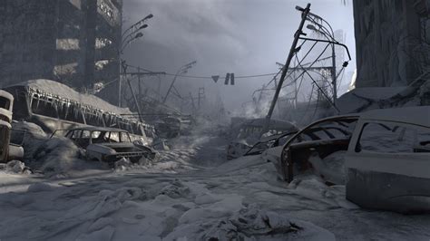 Metro 2033 Ruin Wreck Video Games Apocalyptic Futuristic Metro