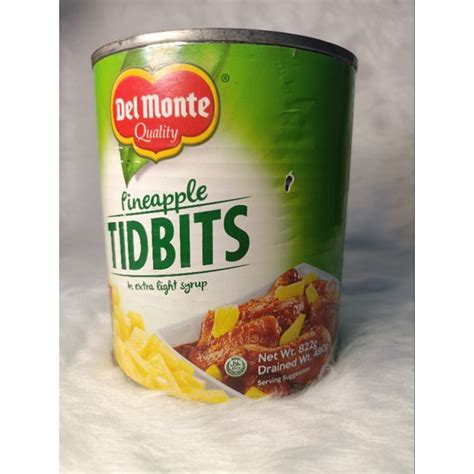 Del Monte Pineapple Tidbits G Shopee Philippines