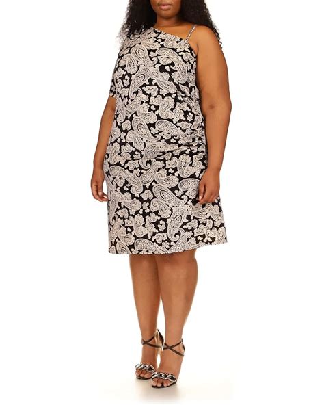 Michael Michael Kors Plus Size Paisley Velvet One Shoulder Mini 6pm