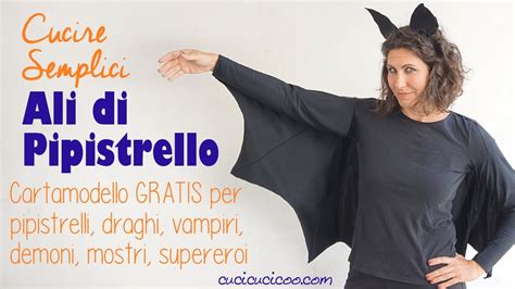 Come Cucire Ali Di Pipistrello Drago Vampiro Demone Cartamodello