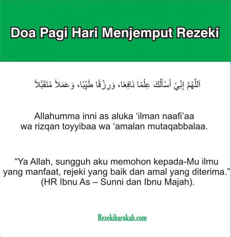 Doa Pagi Hari Sesuai Anjuran Rasulullah Latin Arab Dan Arti