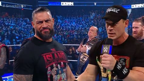 Roman Reigns Vs John Cena Wwe Smackdown 2022 Cena Return And Accept