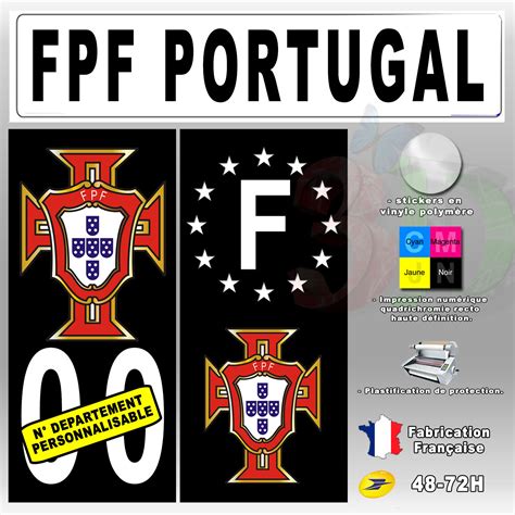 Plaque Immatriculation Portugal Stickers Doccasion