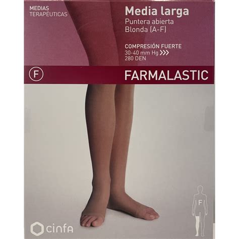 Farmalastic Media Larga A F Compresion Fuerte Banda Silicona Y