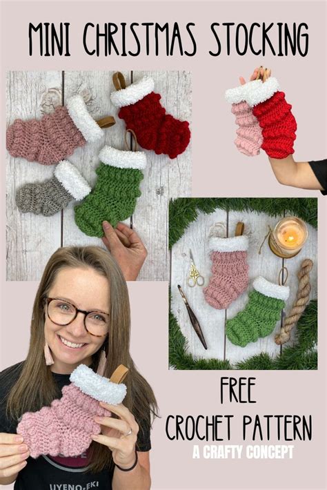 How To Crochet An Adorable Mini Christmas Stocking Free Pattern Artofit