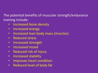 Muscular strength and endurance | PPT