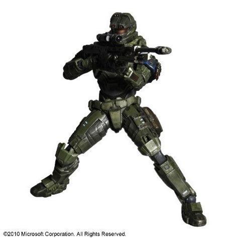 Halo Reach Play Arts Kai Vol A Jun Pvc Painted Action Figure Square