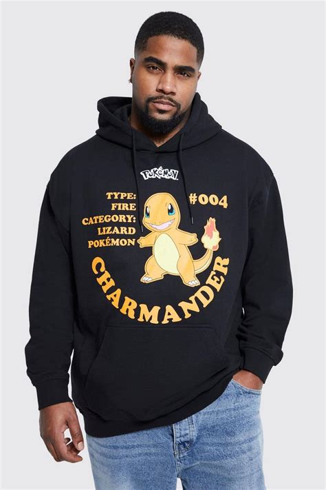 Plus Pokemon License Hoodie Boohoo Uk