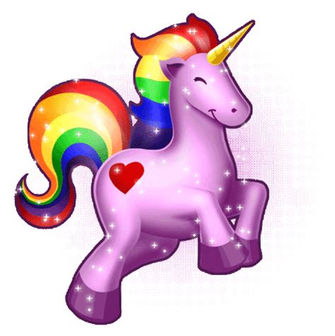 Glitter Rainbow Unicorn Inspiring Animated  Picture On Favim