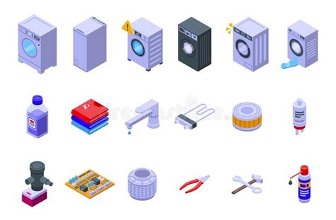 Washing Machine Isometric Stock Illustrations 1 969 Washing Machine