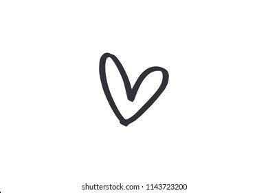 Vector Image Clipart Hand Drawn Heart Stock Vector (Royalty Free ...