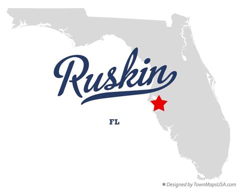 Map of Ruskin, FL, Florida