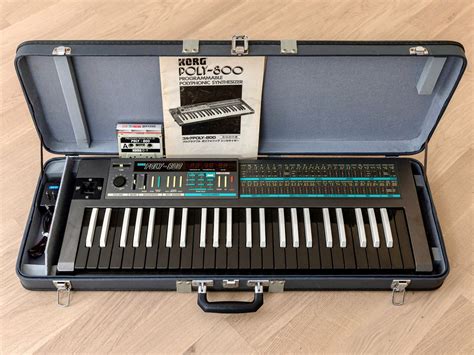 Matrixsynth Korg Poly 800 Reverse Keys With Korg Branded Road Case