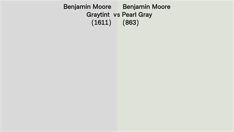 Benjamin Moore Graytint Vs Pearl Gray Side By Side Comparison