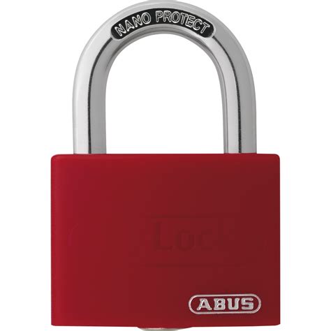 Cadenas Aluminium Personnalisable Rouge Largeur 40 Mm T65AL MyLock