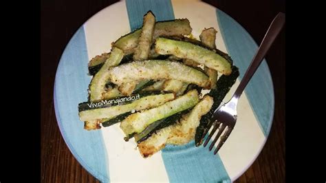 Bastoncini Di Zucchine Al Forno Vivom Youtube