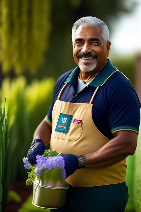 Lexica Smiling Latino Gardener Uncle