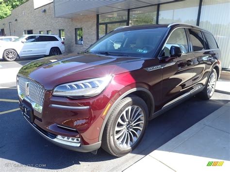 2020 Burgundy Velvet Lincoln Aviator Reserve Awd 144385456 Car Color Galleries