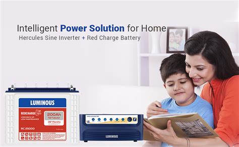 Luminous Inverter With Battery Combo Hercules Sine Wave Va